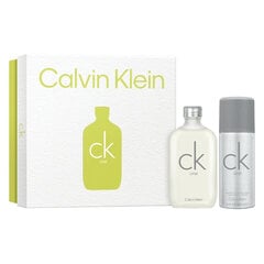 Косметический набор Calvin Klein Ck One для мужчин/женщин: дезодорант-спрей 150 мл + туалетная вода EDT 100 мл цена и информация | Женские духи | 220.lv