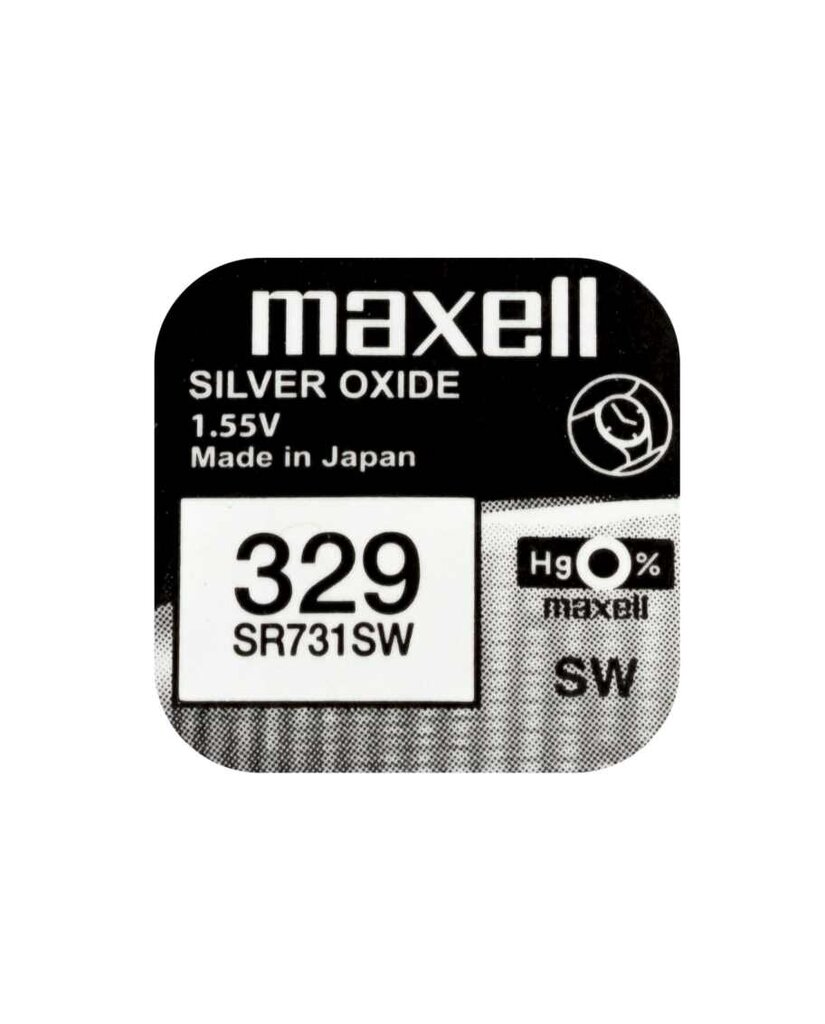 Baterijas Maxell 329 / SR731SW 10 gab. cena un informācija | Baterijas | 220.lv