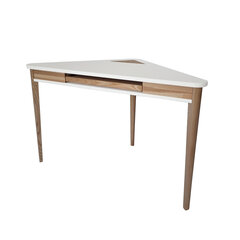 Stūra galds Ragaba Ashme, balts cena un informācija | Datorgaldi, rakstāmgaldi, biroja galdi | 220.lv