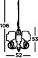 Searchlight piekaramais gaismeklis Alberto 1605-5AB цена и информация | Lustras | 220.lv