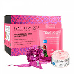 Komplekts Teaology Peach Tea Hydrating sievietēm:sejas maska, 21 ml+ sejas krēms, 50 ml+ matu lente cena un informācija | Sejas krēmi | 220.lv