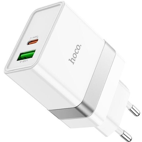 Hoco ceļojumu lādētājs Type C + USB QC3.0 Power Delivery 30W Starter N21 cena un informācija | Lādētāji un adapteri | 220.lv