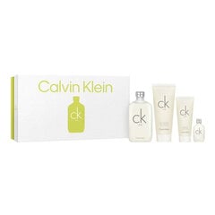 Kosmētikas komplekts Calvin Klein Ck One EDT vīriešiem/sievietēm: ķermeņa losjons 200 ml + tualetes ūdens EDT 200 ml + dušas želeja 200 ml +miniatūras smaržas,15 ml cena un informācija | Sieviešu smaržas | 220.lv