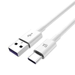 KAKUSIGA KSC-110 Кабель USB-C - USB-C 5A | 100 Вт белый цена и информация | Кабели для телефонов | 220.lv