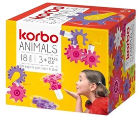 Конструктор Korbo Blocks, Животные, 18 д. цена и информация | Конструкторы и кубики | 220.lv