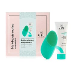 Komplekts Usu Cosmetics My K-Beauty Easy Rutine sievietēm/vīriešiem: attīrošās putas, 120 ml+sejas tīrišanas sūklis цена и информация | Средства для очищения лица | 220.lv