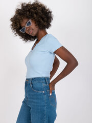 синяя блуза в полоску с короткими рукавами rubeni och bella цена и информация | Женские блузки, рубашки | 220.lv