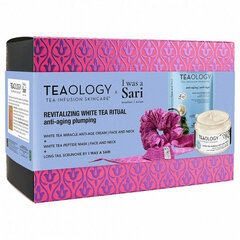 Komplekts Teaology White Tea sievietēm: matu lente+sejas maska, 21 ml+ pret novecošanās krēms, 50 ml цена и информация | Наносите на чистую кожу лица. Подержите около 10-15 минут и смойте водой. | 220.lv