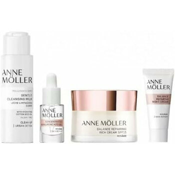 Komplekts Anne Möller Rosâge Balance Rich Repairing Cream sievietēm/vīriešiem:dienas krēms, 50 ml + nakts krēms, 15 ml,+ hialuronskābe, 5 ml,+ tīrīšanas losjons, 60 ml цена и информация | Кремы для лица | 220.lv