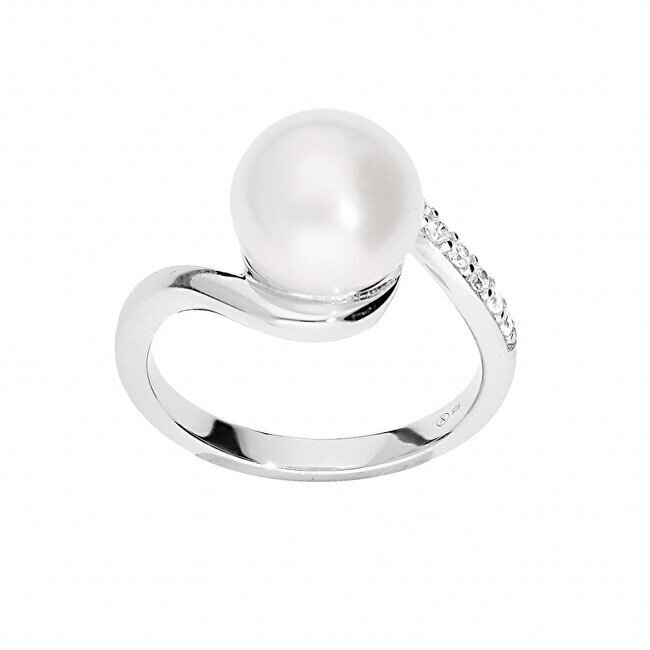 Sudraba gredzens ar īstu pērli SR05575A Brilio Silver цена и информация | Gredzeni | 220.lv