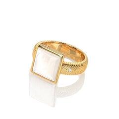 Zeltīts gredzens ar briljantu un pērlēm Hot Diamonds Jac Jossa Soul DR247 cena un informācija | Gredzeni | 220.lv