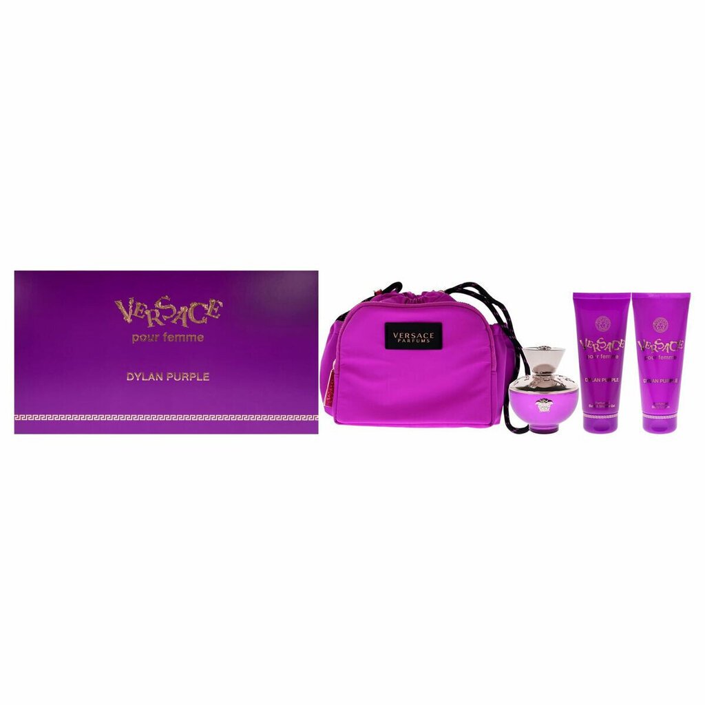 Komplekts Versace Dylan Purple sievietēm: parfimērijas ūdens EDP 100ml+dušas želeja, 100 ml+ ķermeņa losjons 100 ml cena un informācija | Sieviešu smaržas | 220.lv