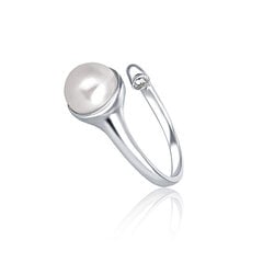 Sudraba gredzens ar īstu pērli JL0624 JwL Luxury Pearls цена и информация | Кольца | 220.lv