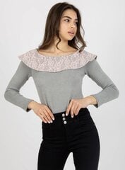 Džemperis sievietēm LK-SW-506559-2.13, pelēks cena un informācija | Sieviešu džemperi | 220.lv
