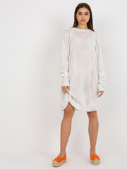 белое вязаное платье оверсайз с длинным рукавом цена и информация | Женские кофты | 220.lv