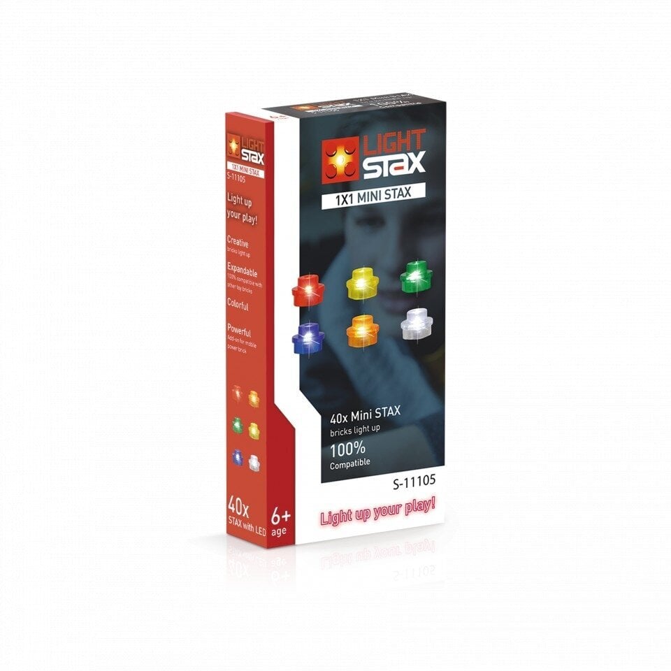 Konstruktora papildinājums Light Stax 1x1 Mini Stax S-11105, 40 gab. cena un informācija | Konstruktori | 220.lv