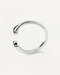 PDPAOLA Открытое минималистское серебряное кольцо CRUSH Silver AN02-903 цена и информация | Кольца | 220.lv
