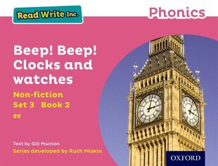 Read Write Inc. Phonics: Beep! Beep! Clocks and Watches (Pink Set 3 Non-fiction 2) cena un informācija | Grāmatas pusaudžiem un jauniešiem | 220.lv