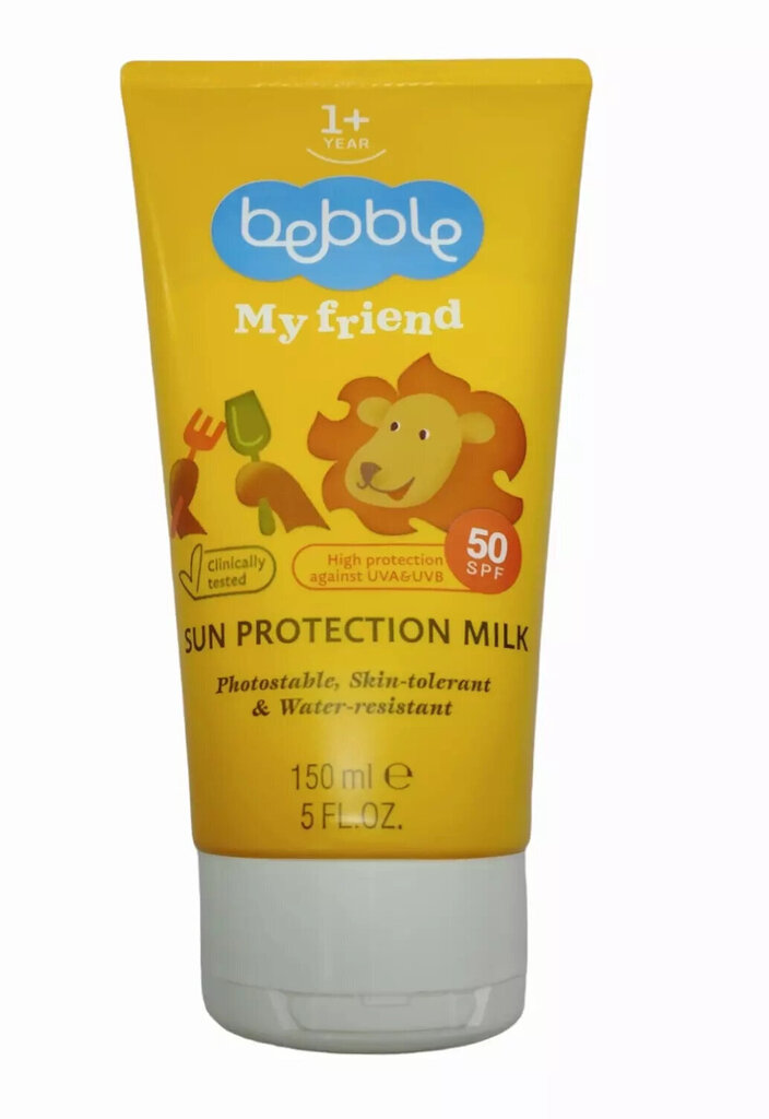 Saules krēms Bebble Sun Protection Milk SPF 50, 150 ml cena un informācija | Sauļošanās krēmi | 220.lv