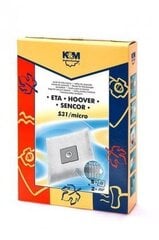 K&M Одноразовые мешки для пылесосов SENCOR / ETA / HOOVER (4шт) цена и информация | Принадлежности для пылесосов | 220.lv