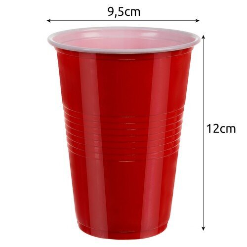 Beer Pong spēle, 50 gab. + 3 bumbiņas cena un informācija | Ballītēm un svētkiem | 220.lv