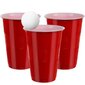 Beer Pong spēle, 50 gab. + 3 bumbiņas cena un informācija | Ballītēm un svētkiem | 220.lv