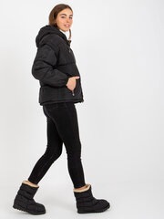 черная демисезонная стеганая куртка с воротником цена и информация | Женские куртки | 220.lv