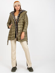 стеганая демисезонная куртка цвета хаки с окантовкой цена и информация | Женские куртки | 220.lv
