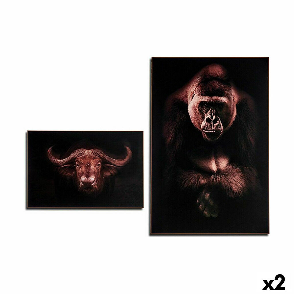 Glezna Gorilla bufalo skaidu plātnes 81,5 x 3 x 121,5 cm цена и информация | Gleznas | 220.lv