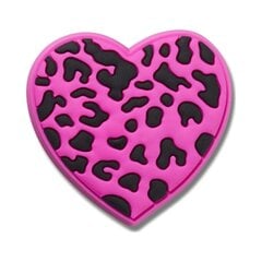 Apavu aksesuārs Crocs™ Jibbitz Purple Cheetah Print Heart G1134300-MU 303797 cena un informācija | Gumijas klogi bērniem | 220.lv