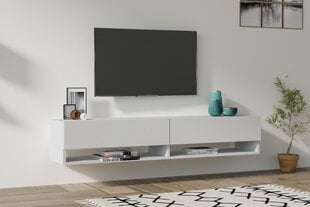 TV skapītis Asir, 141x31x30 cm, balts cena un informācija | TV galdiņi | 220.lv