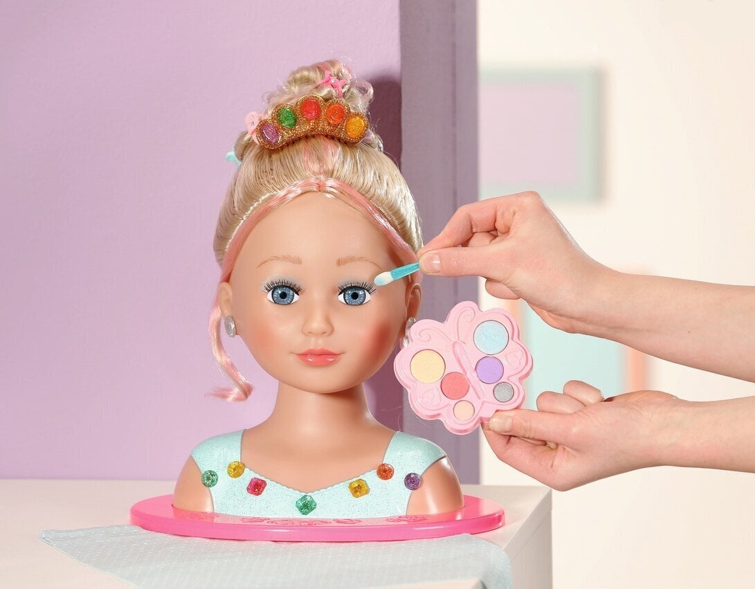 Lelles galva frizūru veidošanai Baby Born, 43 cm цена и информация | Rotaļlietas meitenēm | 220.lv