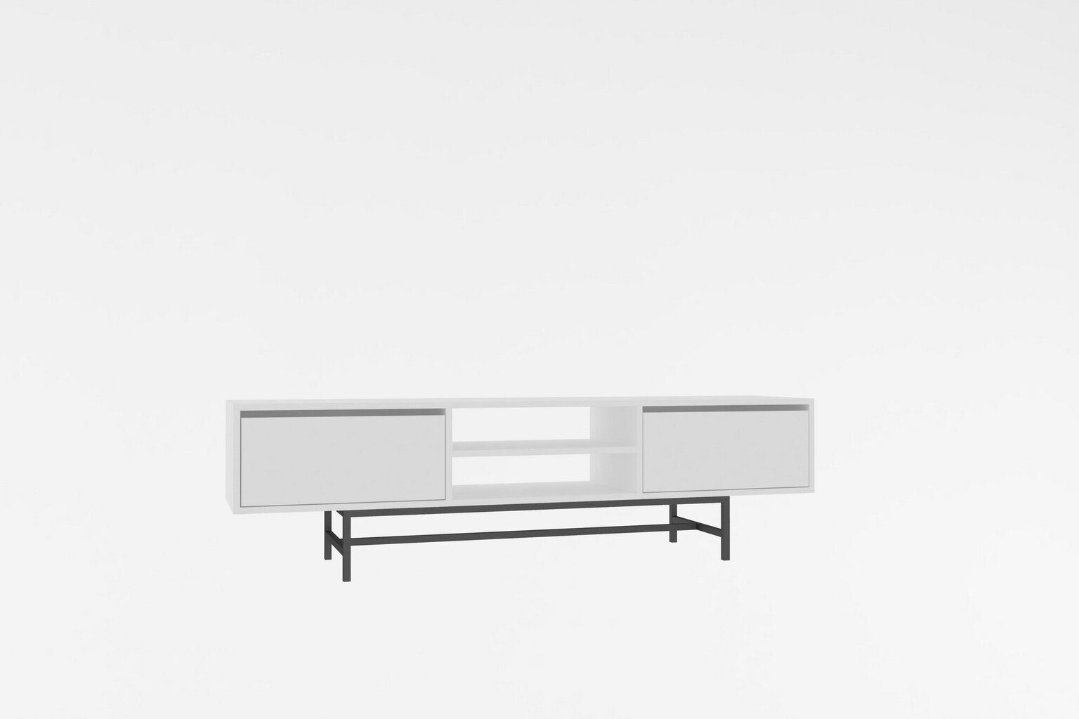 TV galdiņš Asir, 180x50x40 cm, balts cena un informācija | TV galdiņi | 220.lv