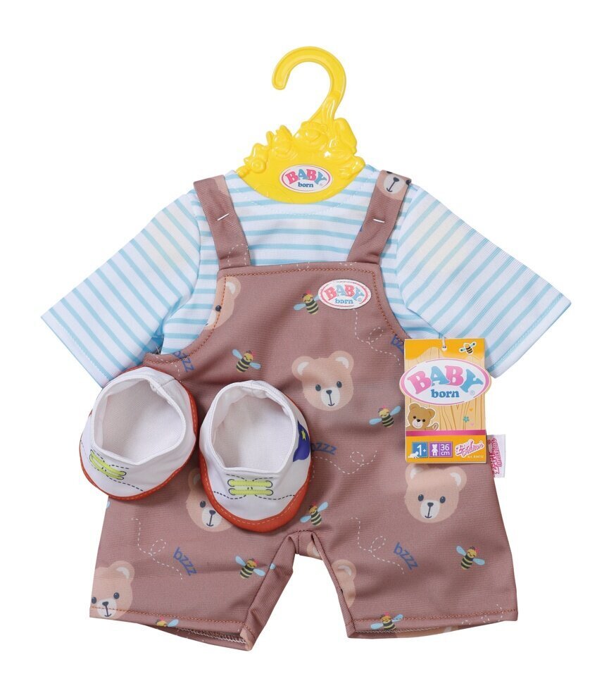 Lelles drēbes Baby born lācītim, 43cm цена и информация | Rotaļlietas meitenēm | 220.lv