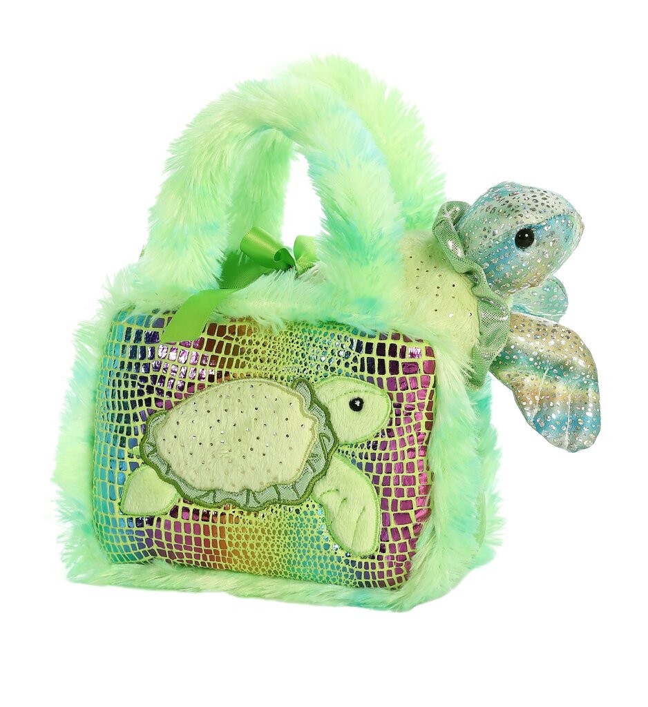 Mīksta rotaļlieta ar somiņu Aurora Bruņurupucis, 20 cm цена и информация | Mīkstās (plīša) rotaļlietas | 220.lv