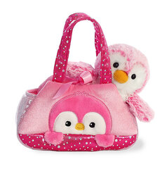 Плюшевая игрушка - розовый пингвин в сумке AURORA Fancy Pals, 20 см цена и информация | Мягкие игрушки | 220.lv