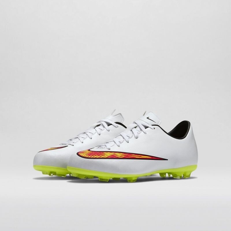 Futbola apavi Nike Mercurial Victory V FG Jr, balti cena un informācija | Futbola apavi | 220.lv