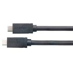 USB-C Kabelis Kramer Electronics 96-0219103 3 m Melns - cena un informācija | Savienotājkabeļi | 220.lv