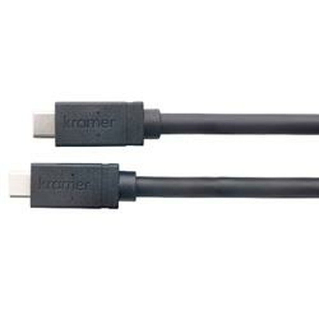 USB-C Kabelis Kramer Electronics 96-021910515 6m Melns - cena un informācija | Savienotājkabeļi | 220.lv