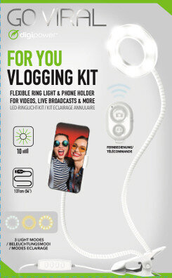 Digipower Vlogging kit, 1 gab. cena un informācija | Apgaismojums fotografēšanai | 220.lv