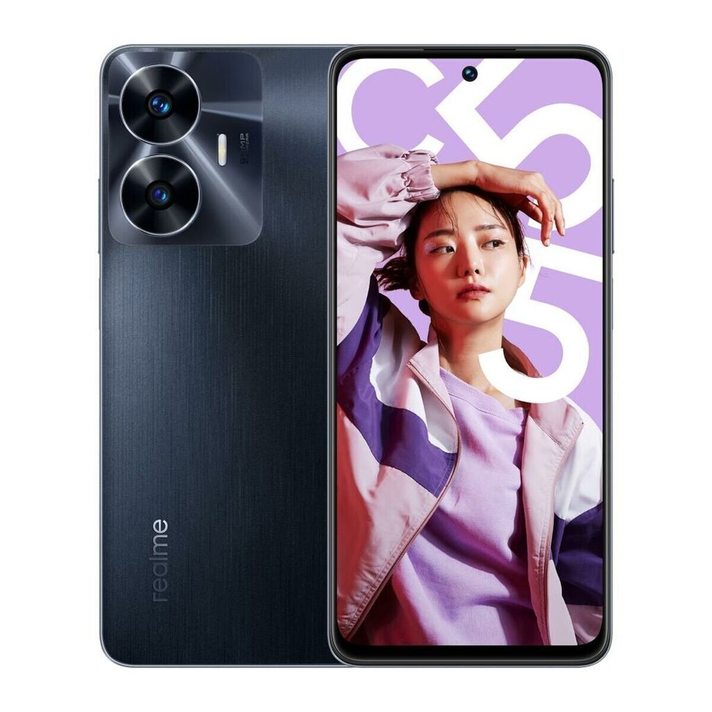 Realme C55 Black cena un informācija | Mobilie telefoni | 220.lv