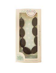 Nibbling Ребёнок Silicone Teething Necklace ожерелья для прорезывания зубов Чёрный OS, цена и информация | Прорезыватели | 220.lv