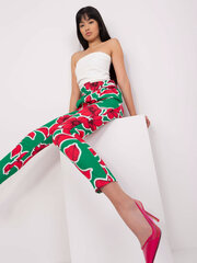 брюки dhj-sp-12787e.13 зеленый/розовый цена и информация | Женские брюки | 220.lv