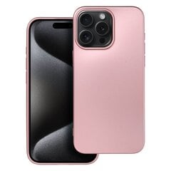 Metallic Чехол для Iphone 15 Pro max, розовый цена и информация | Чехлы для телефонов | 220.lv