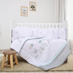 Lorelli bērnu gultiņas gultasveļas komplekts Lily Giraffe, 60x120 cm, 7 gab. цена и информация | Детское постельное бельё | 220.lv