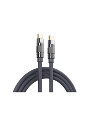 REMAX Wefon Series Lighted Elastic Cable RC-C052 (USB - Type C), темно-серый цена и информация | Кабели для телефонов | 220.lv