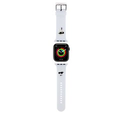 Karl Lagerfeld Karl and Choupette Head NFT Watch Strap for Apple Watch 38|40|41 White цена и информация | Аксессуары для смарт-часов и браслетов | 220.lv