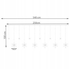 Ziemassvētku virtene, 138 Led, 5,4 m цена и информация | Гирлянды | 220.lv