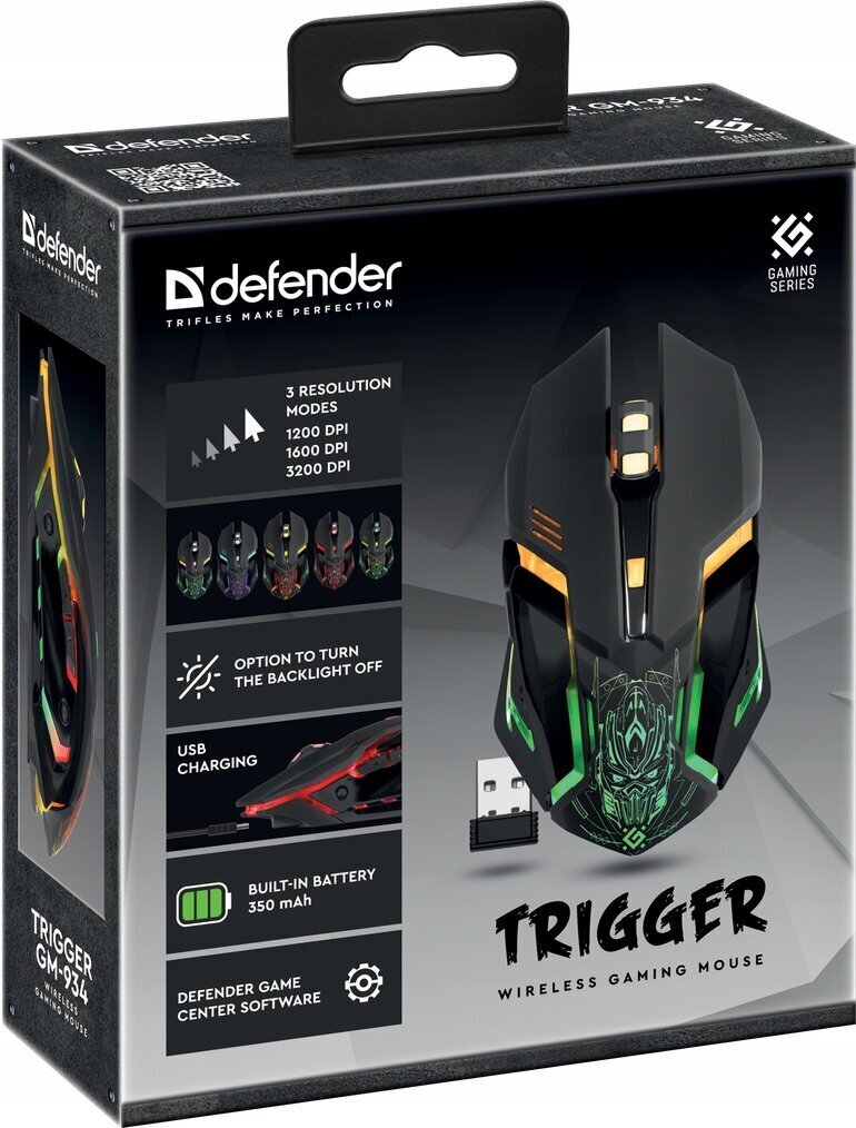 Defender Trigger GM-934 cena un informācija | Peles | 220.lv