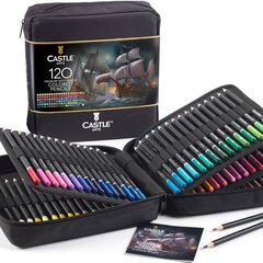 Цветные карандаши Castle Art Supplies, 120 шт. цена и информация | Принадлежности для рисования, лепки | 220.lv